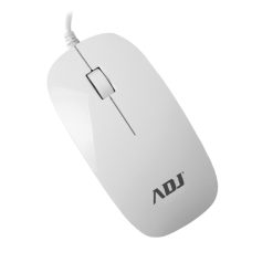 MOUSE USB OTTICO 3D SLIM WH 1000 DPI PLUG&PLAY ADJ