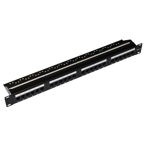 PATCH PANEL 24 PORTE NON SCHERMATO UTP CAT.6 8 POLI RACK 19 LINK