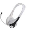 CUFFIA C/MICROFONO 3,5MM BK/WH SMARTPHONE/TABLET ADJ