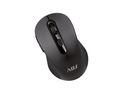 MOUSE WIRELESS OTTICO EVO PURE BK 1600 DPI 6 TASTI CON RICEVITORE ADJ