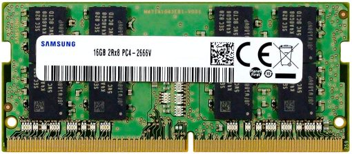 DDR4 16GB 2666 MHZ SO-DIMM SAMSUNG CL19 PC4-21300 1,2V COMPAT. APPLE