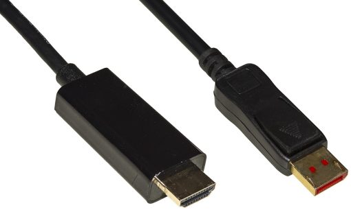 CAVO DP-HDMI M/M 2MT DISPLAYPORT 1.4-HDMI 2.0 4KX2K 60HZ 18GBPS HDR