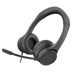 CUFFIA C/MICROFONO USB RING BK CON CONTROLLER VOLUME SU CAVO