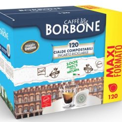 BORBONE BOX CIALDE 44MM MISCELA DECISA NERA 120PZ