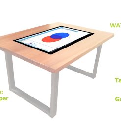 TAVOLO MULTITOUCH 43 CON PIANO IN LEGNO