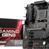 MB MSI B550 GAMING GEN3 RYZ5000 AM4 4D4 6S3 1M.2 U3.2 GBLAN H/DVI RAID