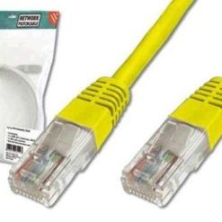 CAVO RETE UTP CAT.5E 0,5MT GIALLO NON SCHERMATO