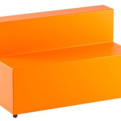 POUF CON SCHIENALE SIMILPELLE ARANC IO IMBOTTITO 160X40X46