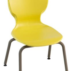 SEDIA FISSA 4GAMBE GIALLO 41X41X46 SIZE 6