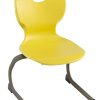 SEDIA FISSA TELAIO A SLITTA GIALLO SIZE 5 41X41X43