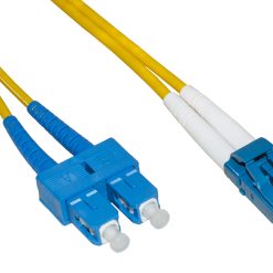 CAVO FIBRA OTTICA 1 MT LC/SC SINGLEMODE DUPLEX 9/125 OS2