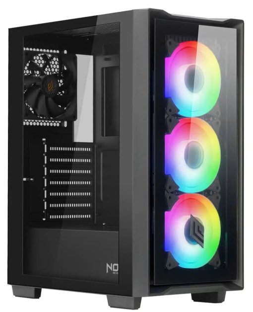 CASE MID-TOWER NO PSU SMASH S101 1U3 2U2 1*FANARGB VETRO BK