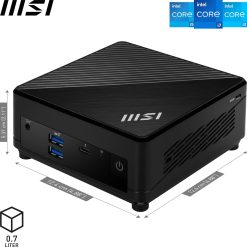 PC MSI CUBI 5 I7 16GB 512G BK W11P I7-1255U SSD M.2 + 2,5