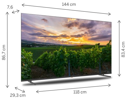 TV 65 THOMSON 4K QLED SMART UHD T2/C2S2 ANDROID 11 FRAMELESS