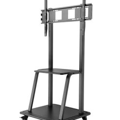 STAFFA  PAVIMENTO PER TV FINO A 100 NPF10295 150KG CON RUOTE 800X600