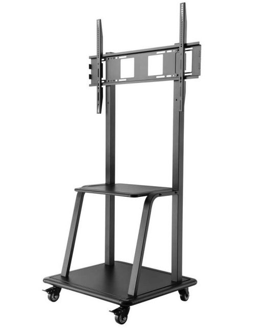 STAFFA  PAVIMENTO PER TV FINO A 100 NPF10295 150KG CON RUOTE 800X600