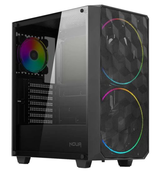 CASE MID-TOWER NO PSU DIAMOND C103 1U3 1U2 1*FANARGB VETRO BK