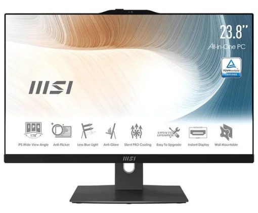 AIO 23,8 I3 8GB 512GB W11P BK I3-1215U IPS NO TCH NO ODD BLACK