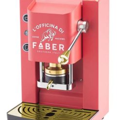 MACCHINA PER CIALDE FABER PRO DELUX ROSSO PRESSACIALDE OTTONE ESE44