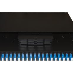 PANNELLO FIBRA OTTICA 19 24 PORTE SC DUPLEX (P)250 NERO CON ACCESSORI