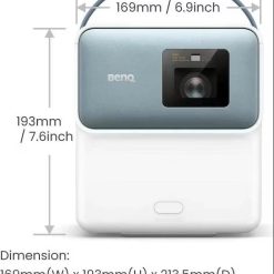 PROIETTORE BENQ GP100 HD1080 1000AL PORTATILE WIFI ANDROID11 CAST USBC