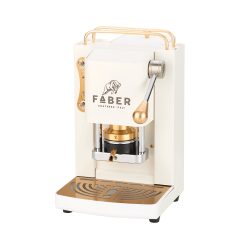 MACCHINA PER CIALDE FABER MINI DLX BIANCO PRESSACIALDE OTTONE ESE44