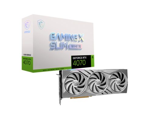 VGA MSI RTX 4070GAMING XSLIM WH 12G 12GB DDR6X 192BIT 1H/3DP 215W