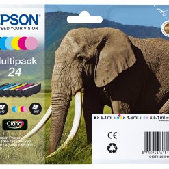 MULTIPACK EPSON N.24 (CMYKLCLM) PER EXPRESSION PHOTO XP750