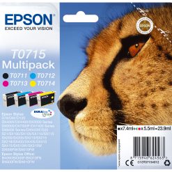 INK EPSON T0715 MULTIPACK CMYK PER STYLUS D78 4X6ML