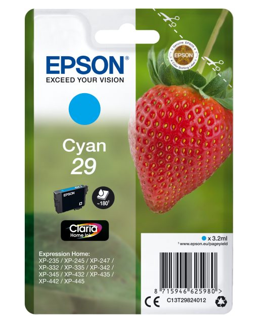 INK EPSON 29 CIANO PER HOME XP235 T2982 DA 3,2ML