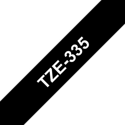 NASTRO BROTHER TZE-335 NERO/BIANCO PER PT-1010/1280 (12MM X 8M)