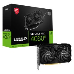 VGA MSI RTX 4060 TI VENTUS 2X BLACK 16G OC 16GB DDR6 128B HDMI/3DP 160W