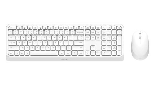 TASTIERA PHILIPS USB COMBO + MOUSE RETAIL SPT6307W/34 WIRELESS BIANCA