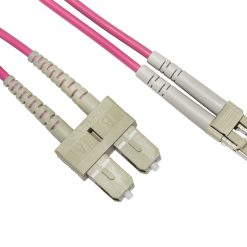 CAVO FIBRA OTTICA 3 MT LC/SC MULTIMODALE DUPLEX 50/125 OM4