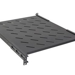 ARMADIO RACK RIPIANO 1 UNIT? 19 PROF.550 MM UNIV. NERO ALLUNGABILE