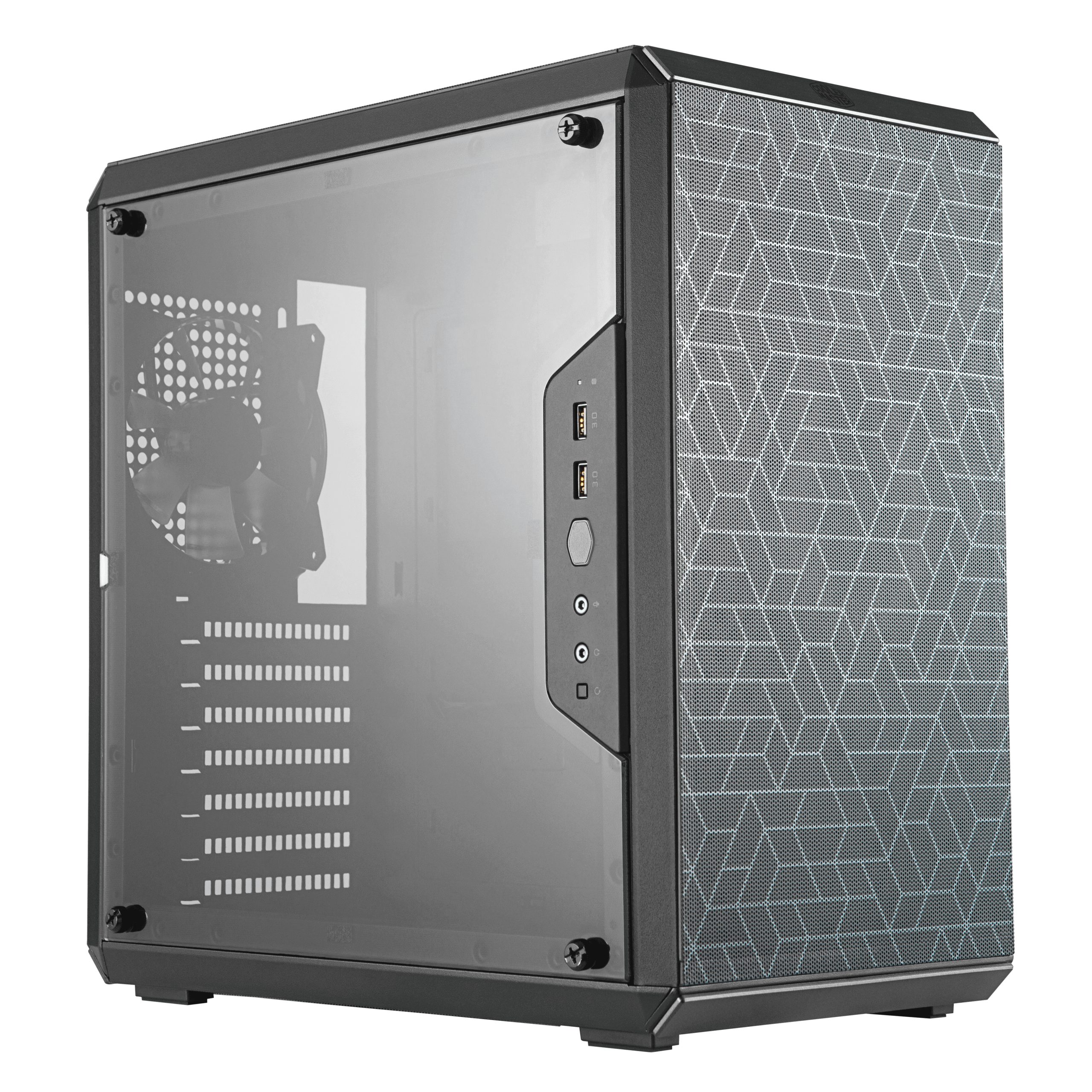 CASE MID-TOWER NO PSU MASTERBOX Q500L 2USB3 BLACK WINDOW PANEL
