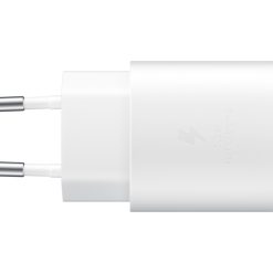 CARICA BATTERIA SAMSUNG EP-TA800XW FC USB-C + CAVO 1M USB-C WHITE