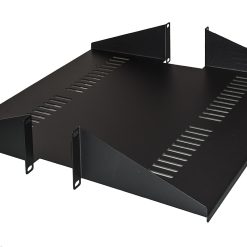 ARMADIO RACK RIPIANO 1 UNIT? 19 PROFONDIT? 450 MM 4 ATTACCHI NERO
