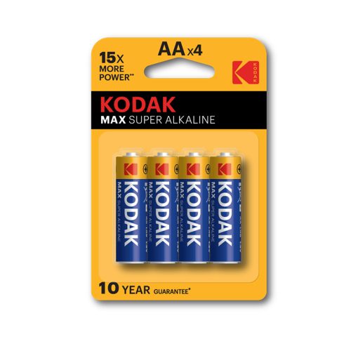 BATTERIA AA 1,5V LR6 KODAK MAX ALCALINE 4PZ