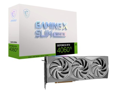 VGA MSI RTX 4060 TI GMG XSLIM WH 16 16GB DDR6 128BIT HDMI/3*DP 165W