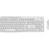 TASTIERA MK295 LOG WIRELESS+MOUSE W USB SILENT WHITE
