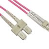 CAVO FIBRA OTTICA 2 MT LC/SC MULTIMODALE DUPLEX 50/125 OM4