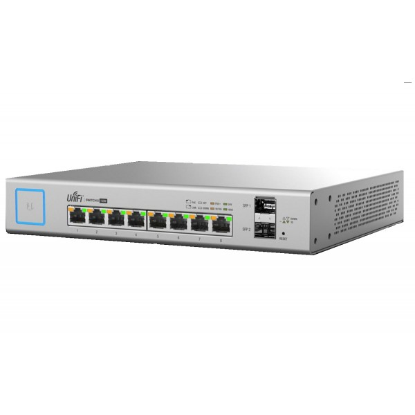 SWITCH 8P GIGABIT 2P SFP SUPPORTA P OE