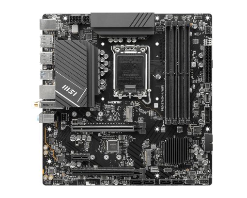 MB MSI PRO B760M-A WIFI DDR5 S1700 4D5 2M.2 4S3 U3.2 GBL H/D MATX