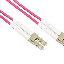 CAVO FIBRA OTTICA 3 MT LC/LC MULTIMODALE DUPLEX 50/125 OM4 LSZH