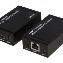 EXTENDER HDMI TRAMITE CAVO RETE CAT 5/6 FINO 60MT INFR.TELEC. POC