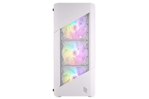 CASE MID-TOWER NO PSU SMASH S10 WH 1USB3 2USB2 VETRO TEMPERATO RGB FAN
