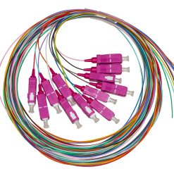 PIGTAIL FIBRA OTTICA OM4 SC 2MT SIMPLEX CONFEZIONE 12PZ COLORATI