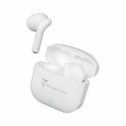 AURICOLARI BT TECHMADE CON BOX DI R ICARICA BIANCO