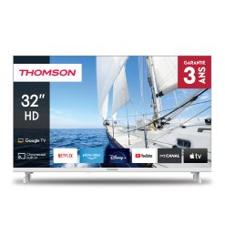 TV 32 THOMSON HD  SMART GOOGLETV T2/C2S2 ANDROID 12V CAMPER WHITE